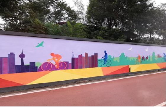 眉山墙体彩绘-围墙