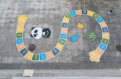 眉山地面游戏彩绘