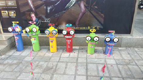 眉山商业区彩绘