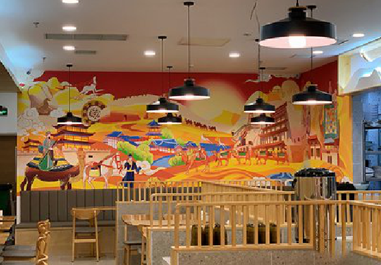 眉山商业空间彩绘介绍。