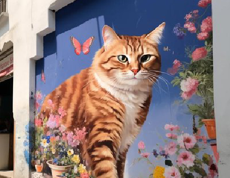 眉山自己绘制有个性的手绘墙